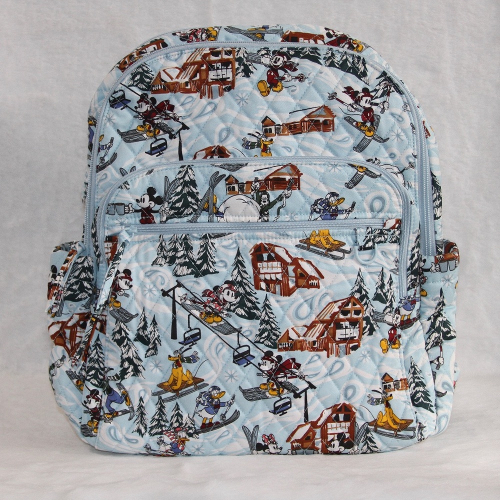 Vera Bradley Disney Bancroft Backpack Minnie Mickey Goofy Donald Duck